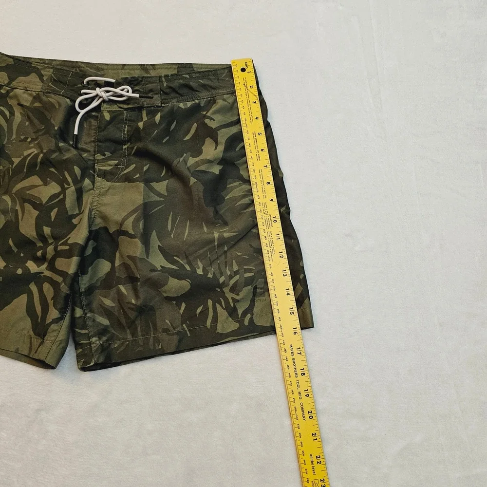 G-Star Raw Swim‎ Shorts Mens M Green Camo Dirik Cord Tropical Leaf Board Shorts